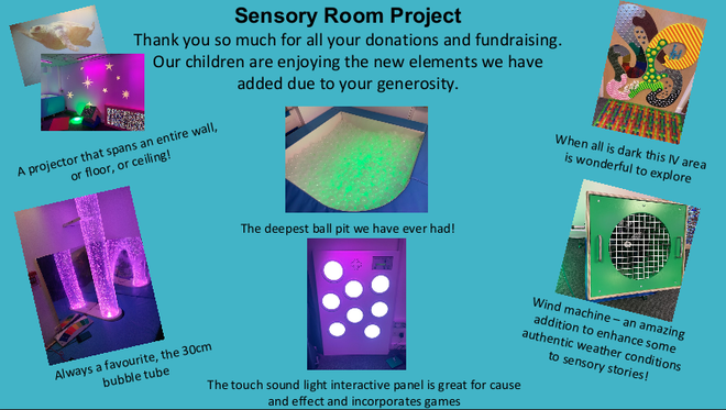 An image of the new sensory room 