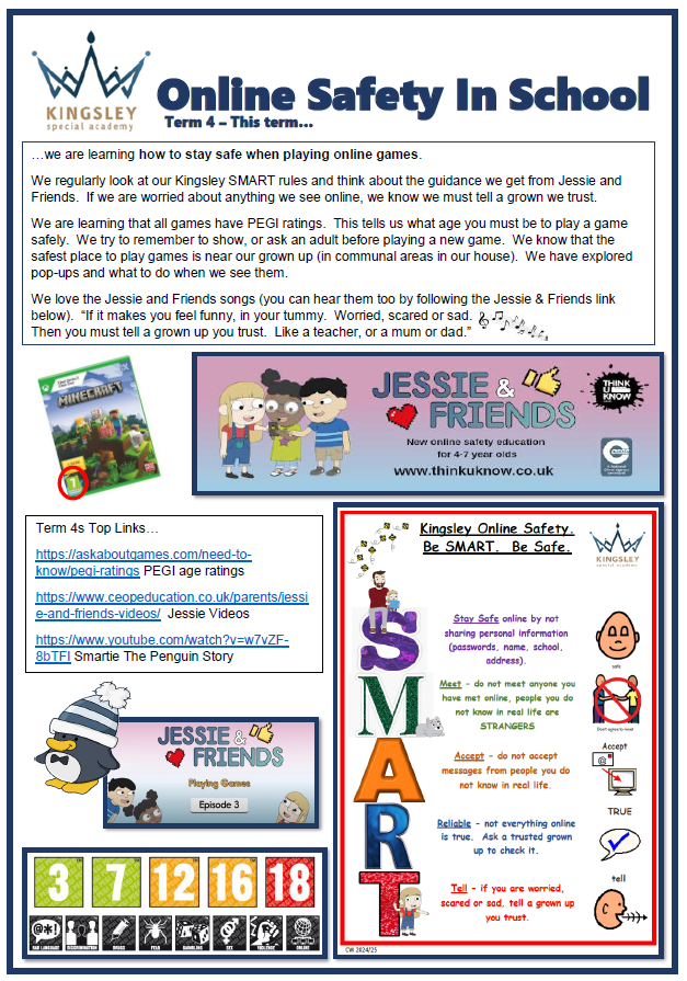 Online safety poster- we are learning how to stay safe when playing online games